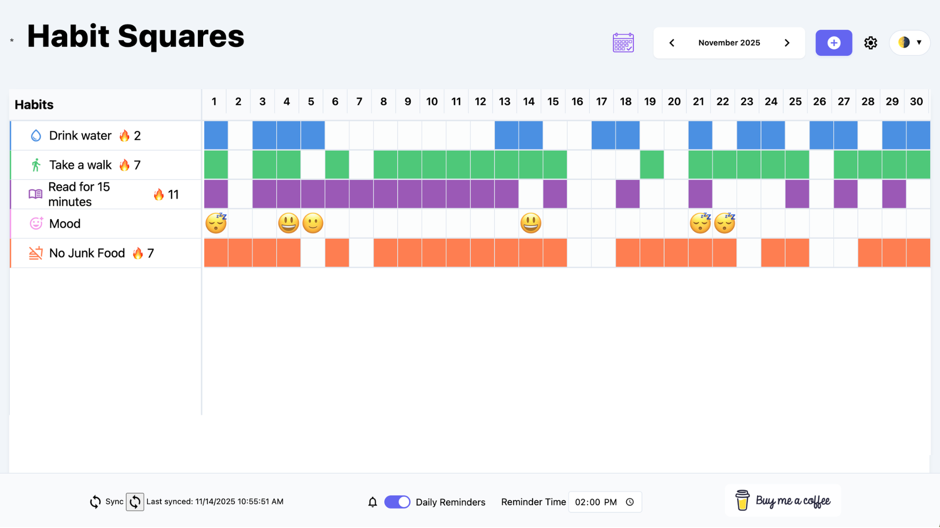 Habit Squares Everywhere