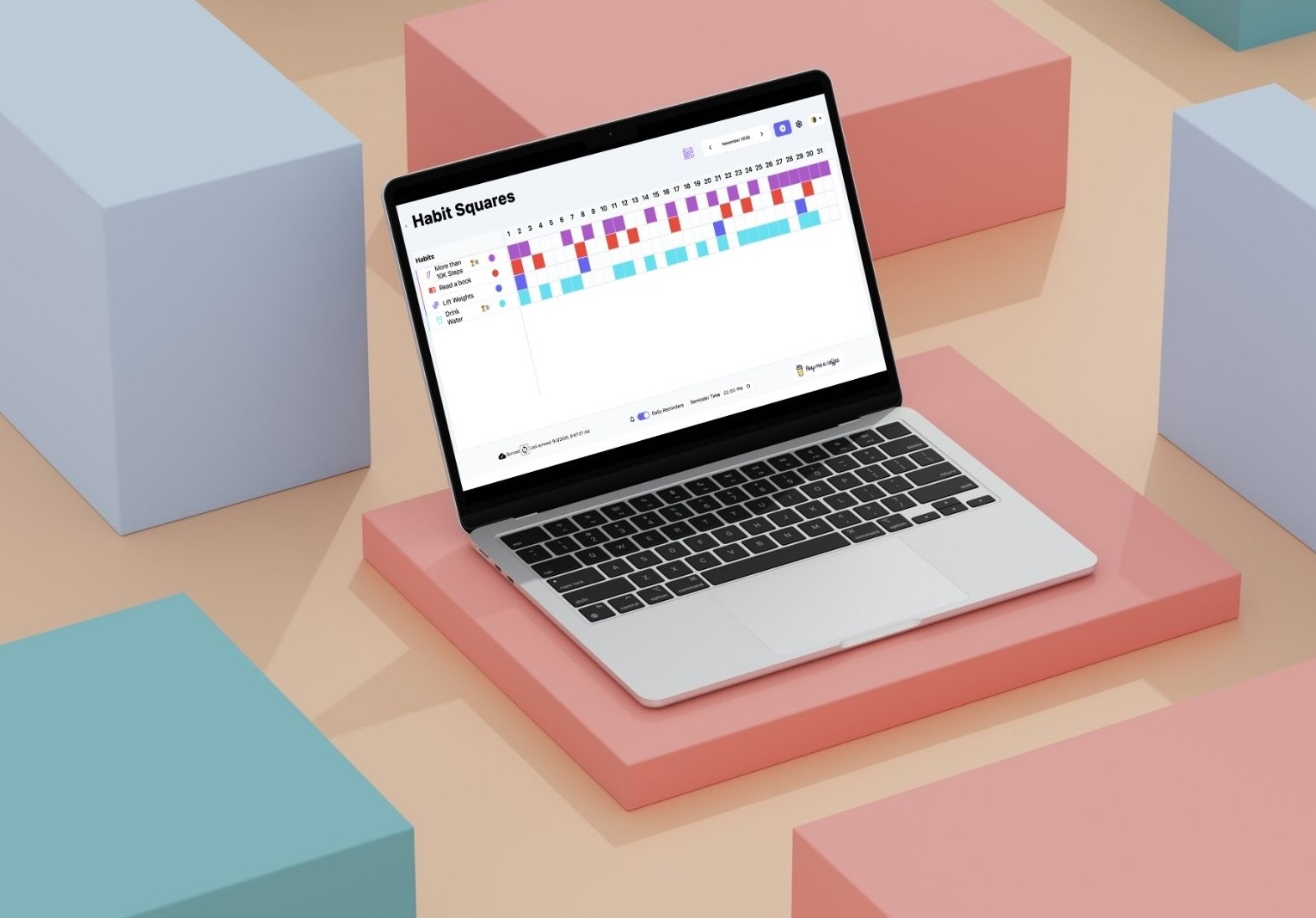 Habit Squares Preview Computer